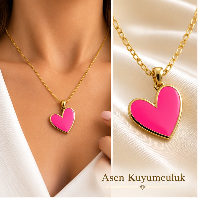 RENKLİ MİNELİ KOLYELER