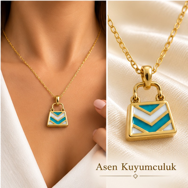 MNELİ ÇANTA KOLYE