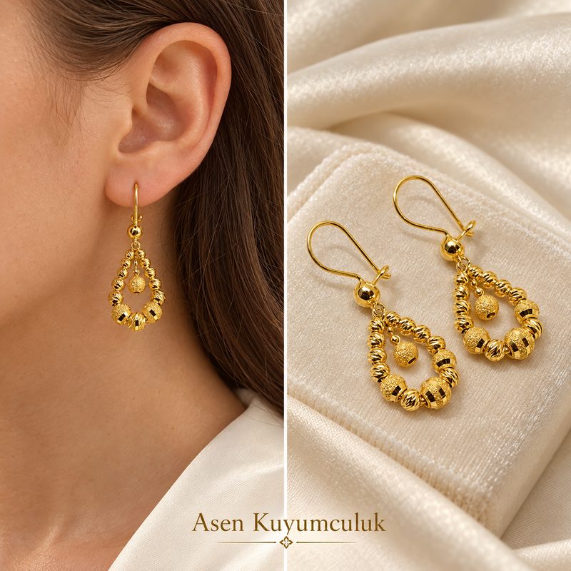 22 ayar küpe
