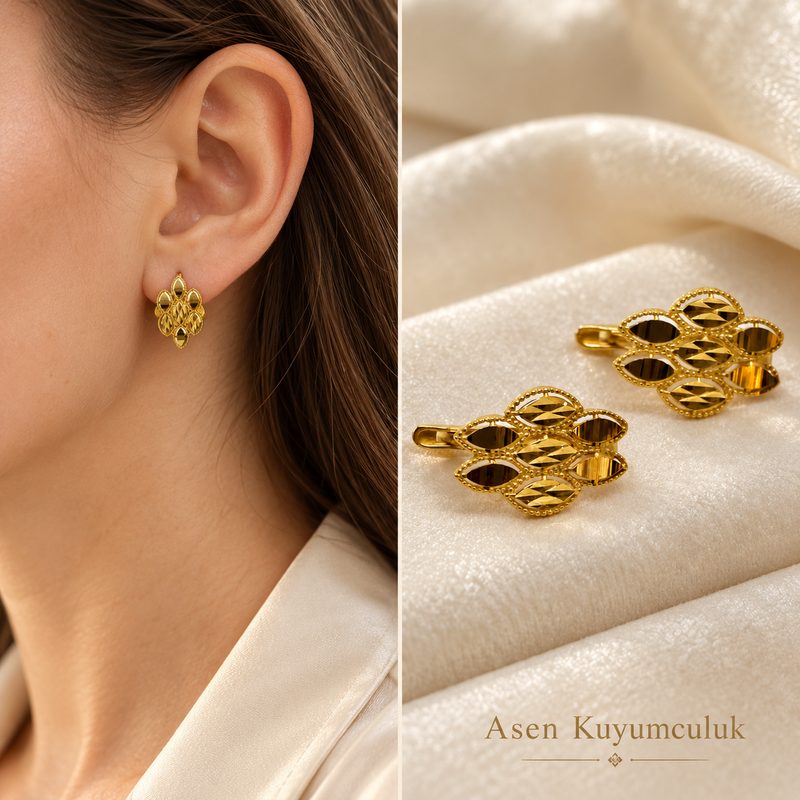 22 ayar küpe