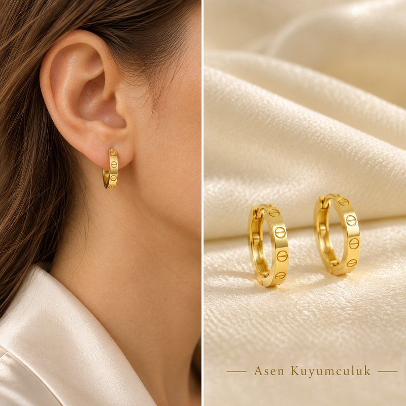 ÇİVİ MODELİ Halka küpe