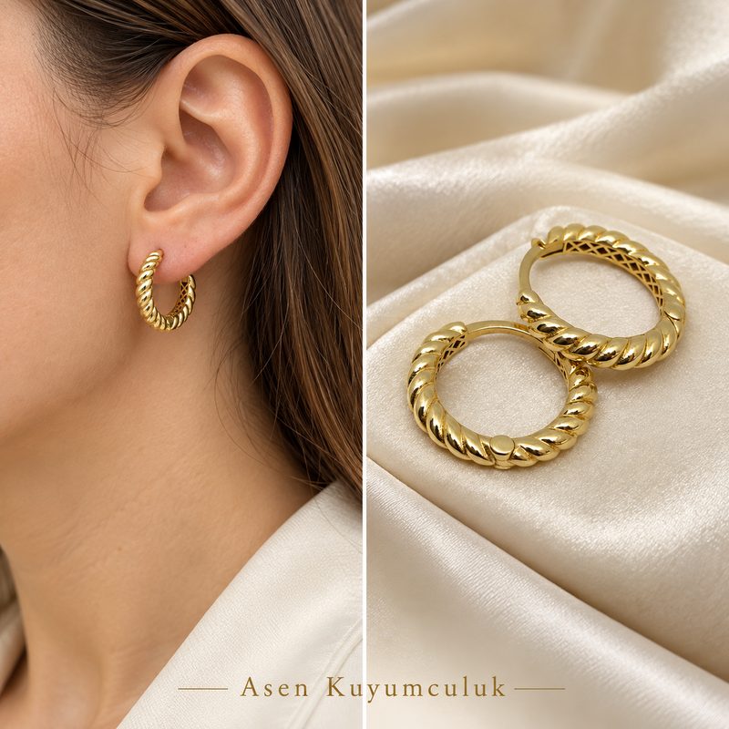 ÖRGÜ MODELİ Halka küpe