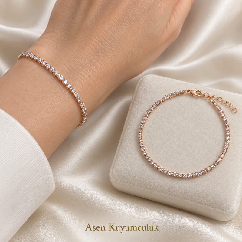 Roz gold suyolu bileklik